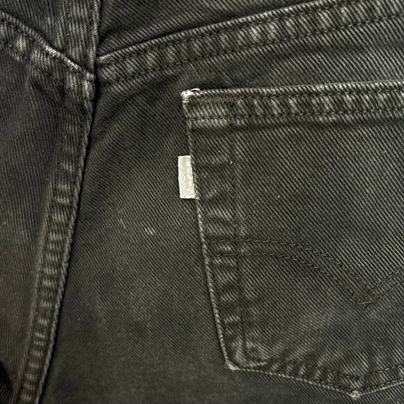 Levi’s Silvertab Black Jeans Loose Denim Pants Size 7 28x31 Vintage Y2K 90s USA - Picture 11 of 13